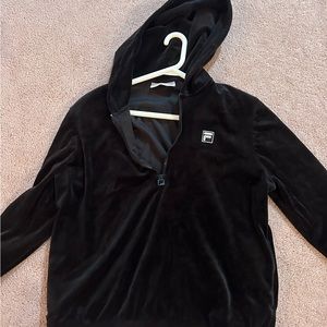 Fila velour pull over sweater
